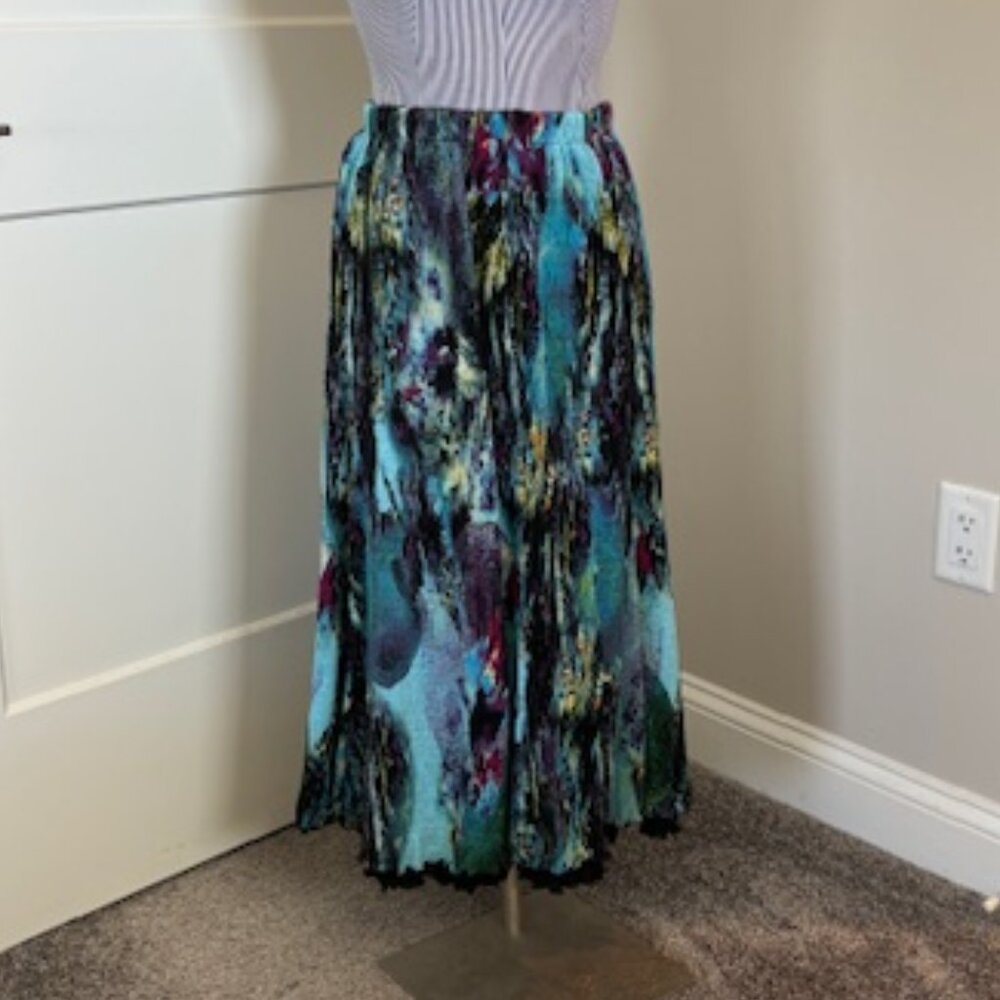 Reversible Watercolor/Black Skirt (M)